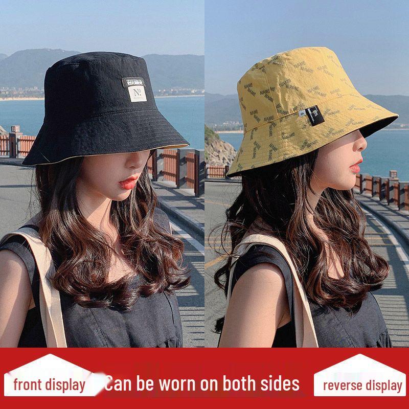 

Двусторонняя женская шляпа-панама - Милая, универсальная шляпа-ведро от солнца для путешествий One Size