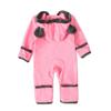 Boys and Girls Bear Long Sleeve Hooded Foot Wrapped Bodysuit Crawling Suit