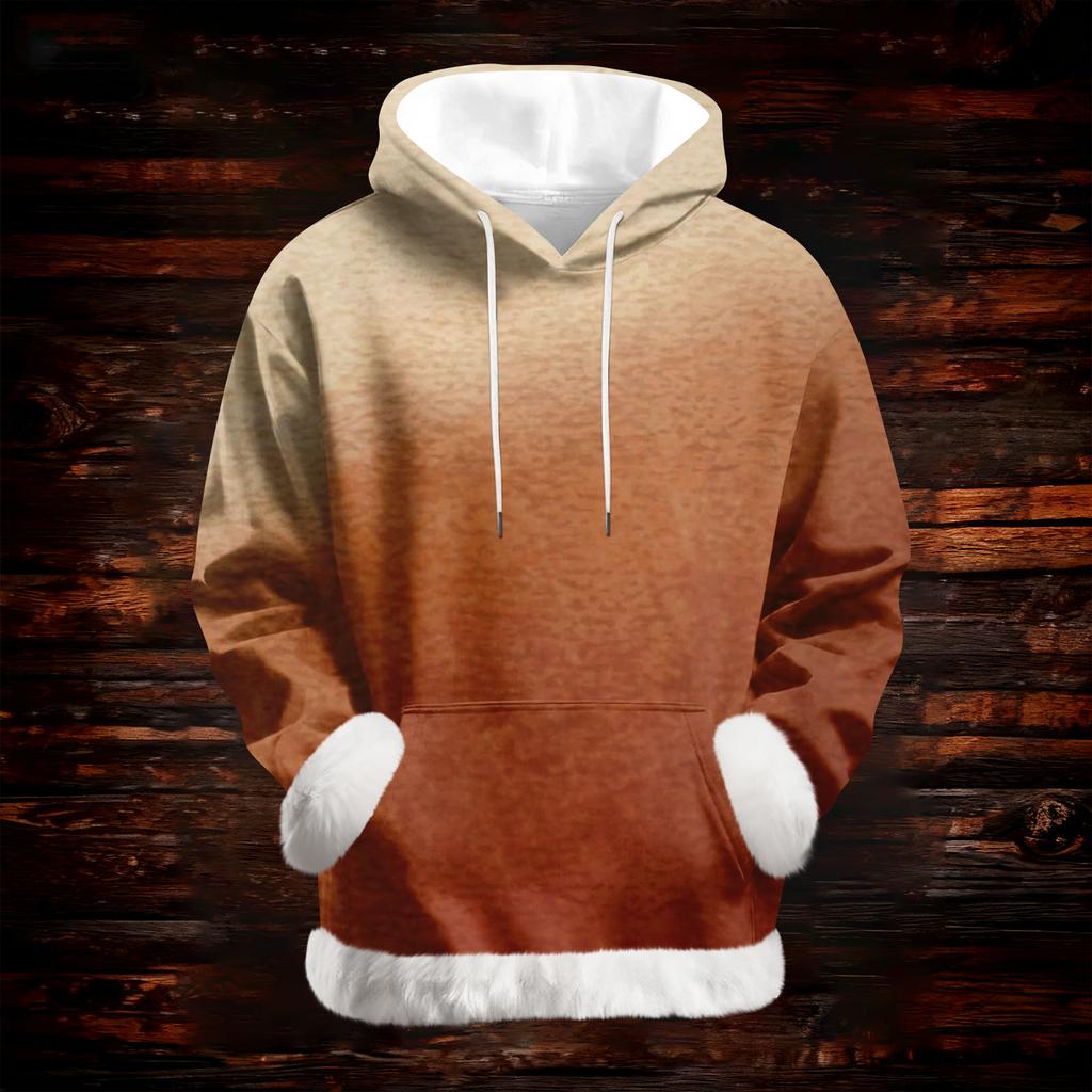 Damen Casual Mode Print Langarm Kapuzenpullover Top