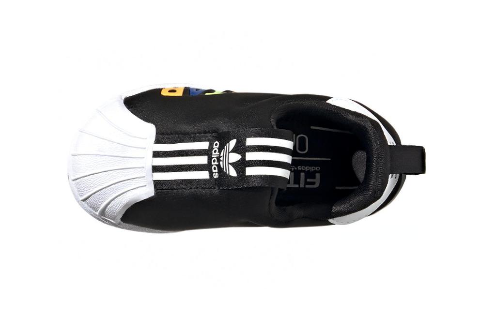 Adidas Originals Superstar 360 X Abrasion Resistant Low top Toddler Shoes Black White Infant And Toddler FV7232