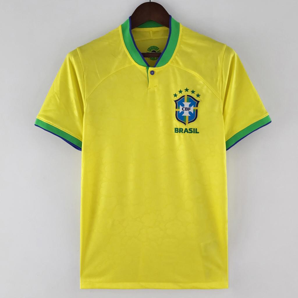 Fünf Sterne Brasilien Heim Auswärts 980204 Retro Trikot Nationalmannschaft Fan Edition Thailändischer Fußball