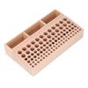 98 Holes Wooden Tool Rack 3 Slots Leathercraft Storage Organizer Leather Tool Holder  For DIY