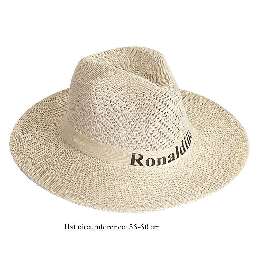 Sun Protection Jazz Hat UV Protect Fisherman Hat Beach Straw Hat Sunscreen Cap  Outdoor