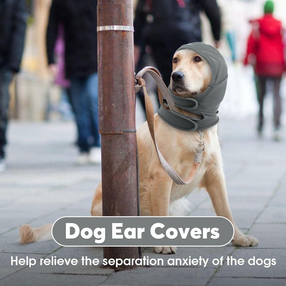 Warm Dog Calming Hood Washable Dog Scarf Hat Pet Accessories Dog Ear Cover Veterinary Visits