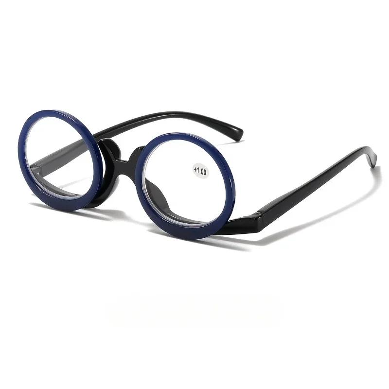 Multi-color Frames Flip-up Make-up Reading Eyewear Double Lens Flip-up Eyewear Stylish Personalized Presbyopia Eyewear Up To +4.0