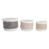 Baskets - Set of 3 - 34 X 34 X 27 Cm - Color: Beige