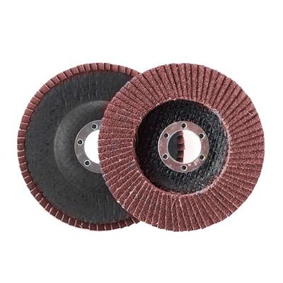 Disque à lamelles 125mm 10 Pièces Grain 60 Roue à lamelles abrasive Oxyde d'aluminium Disque de meulage ponçage pour meuleuse d'angle