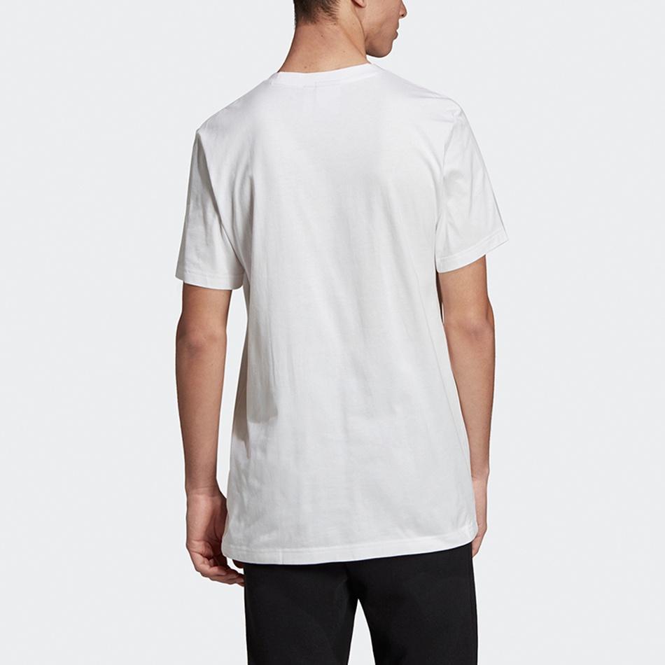 adidas Originals Sports Printing Logo Pattern Round Neck Short Sleeve White Men's FK9974