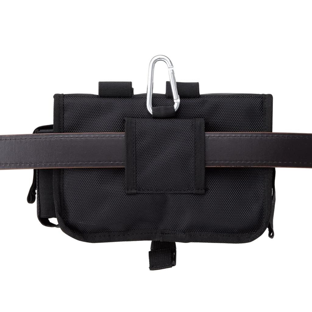 LOGOS Hip Cargo No. 6 Bag Pouch with Carabiner, Belt Loop, and Storage Pocket