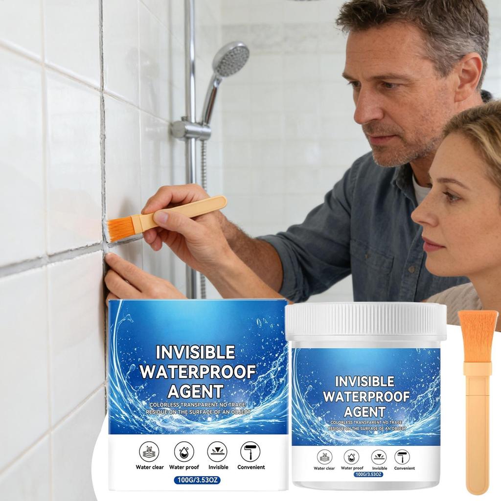 Invisible Waterproof Sealant 100g Transparent Insulation Glue High Temp Resistant Coating Concrete Wood Roof Leak Repair Gel