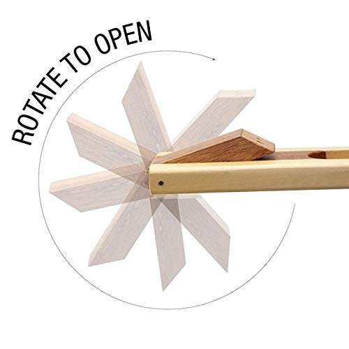 Soulveda Kraftz Handcrafted Wooden Merry Go Round Incense Holder Stand For Home Meditation Decor Brown