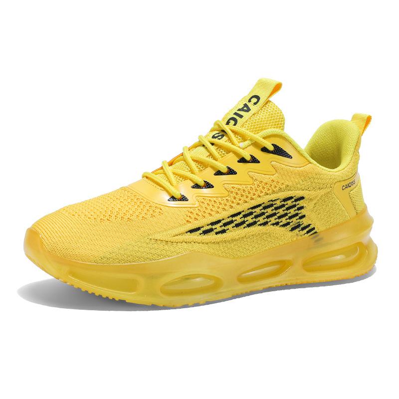 Men's sports shoes spring new fly-woven shoes fashion casual running shoes men's shoes