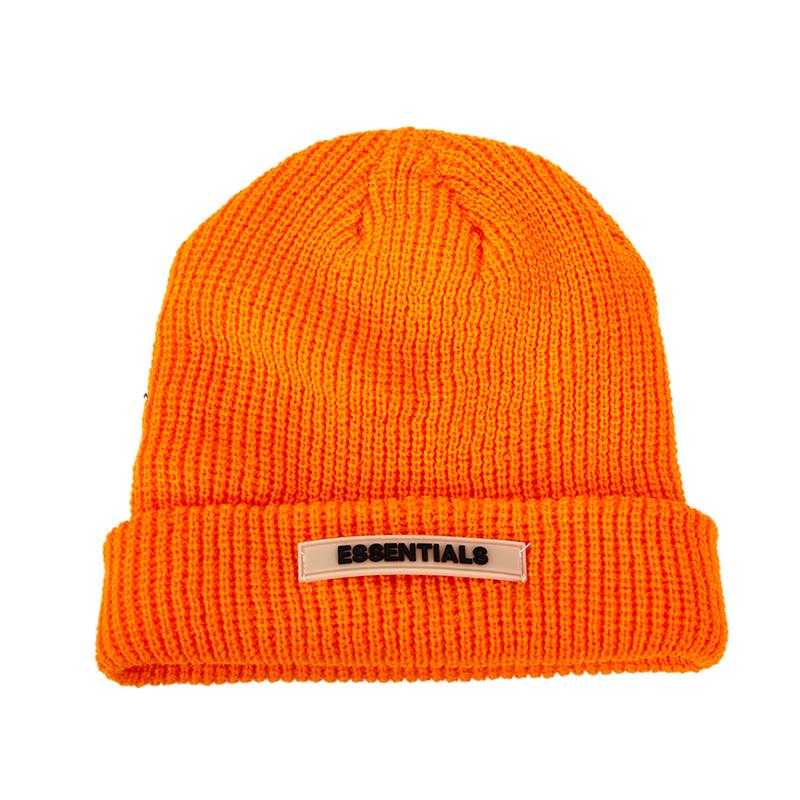 Knitted Hats Women Black Beanie Thick Hat Winter Hats Beanies Skullcap