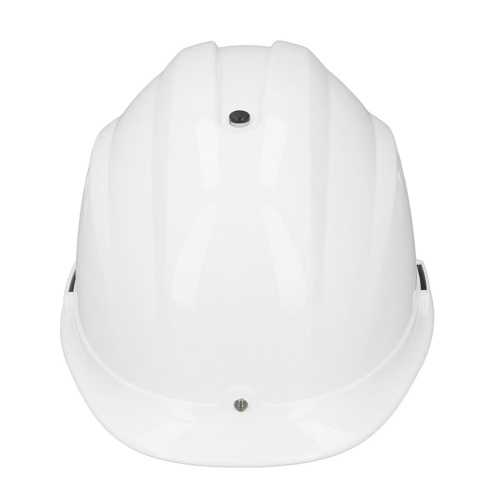 Schutzhelm mit Doppellüfter und Licht Atmungsaktiv Hohe Schlagfestigkeit Kühlung Sicherheitshelm für Bau