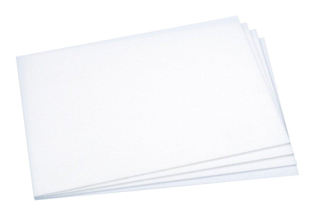 Tamiya Fun Craft Series No. 123 White Plastic Sheets, 0.5mm Thick, B4 Size, 4 Sheets, Craft Materials, 70123