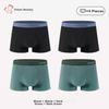Dushiliren Men's Underwear, 3A Antibacterial Youth Pure Cotton Boxer Briefs, Men's Underwear, Square-Cut Shorts
