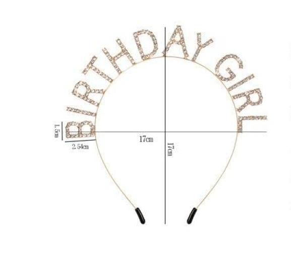 Funkelndes Geburtstags-Stirnband für Geburtstagsfeiern und Partys (Multicolor)