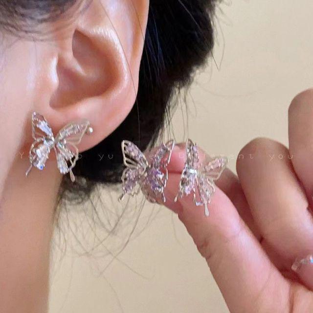 S925 Silver Needle Pearl Stud Earrings for Women