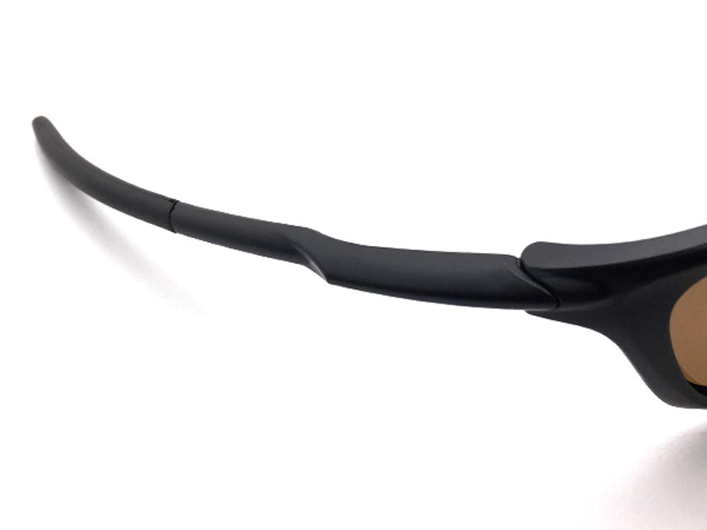 POLARIZED SPORT RUBBER TEMPLE FIT SUNGLASS Sport Rubber Temple Fit Matte Black x Polarized Brown [DESIGN EYEWEAR] (Polarized Sunglasses)