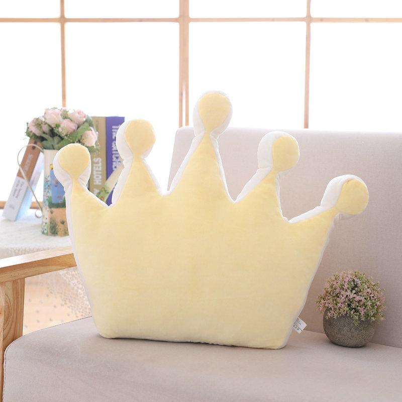 Soft Princess Crown Pillow Stuffed Sleeping Pillow Girl Room Sofa Decor Rainbow Cloud Star Celebrity Studio Cushion Gift for Her