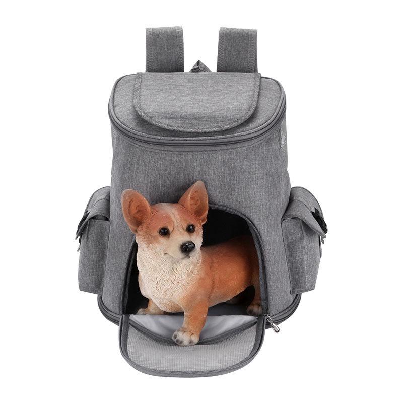 Portable Outdoor Pet Backpack: Large Capacity, Breathable Dog & Cat Bag