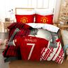 3D Three-Piece Size Football Quilt Cover Quilt Cover Home Textile
