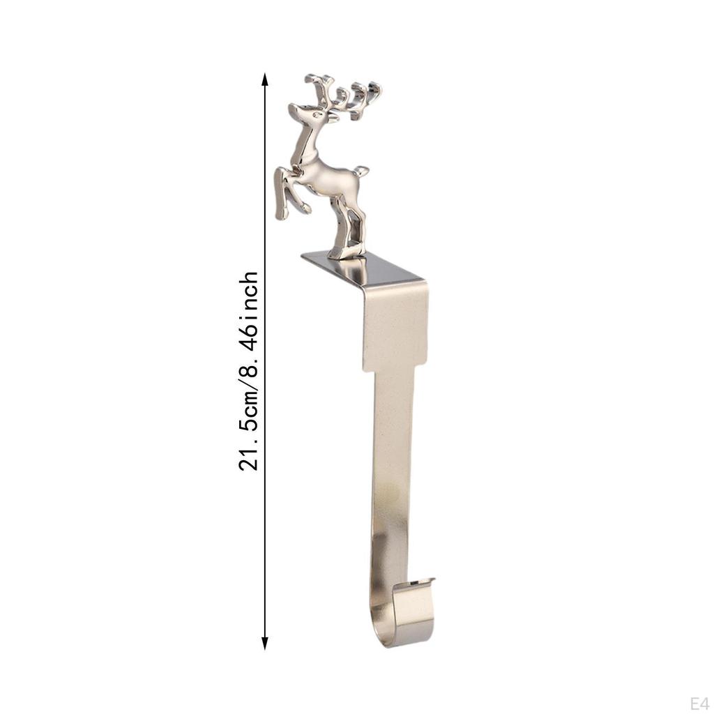 Christmas Stocking Hook Metal Hanging Mantle Stand Xmas Hanger Hangers for Office