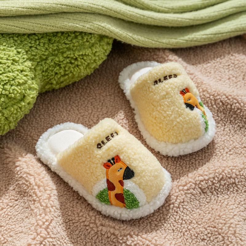 Rutschfeste Winterhausschuhe für Kinder: Gemütliche Baumwolle für drinnen für Jungen & Mädchen