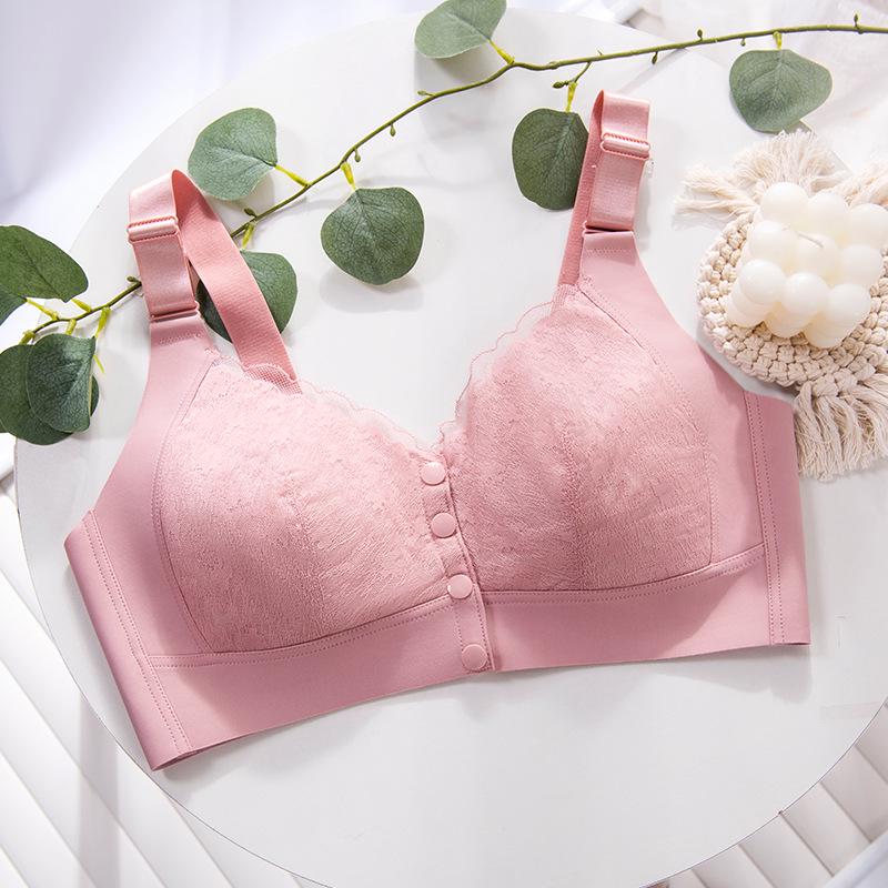 Comfortable Front-Buckle Wire-Free Vest-Style Bra for Middle-aged and Plus Size Women