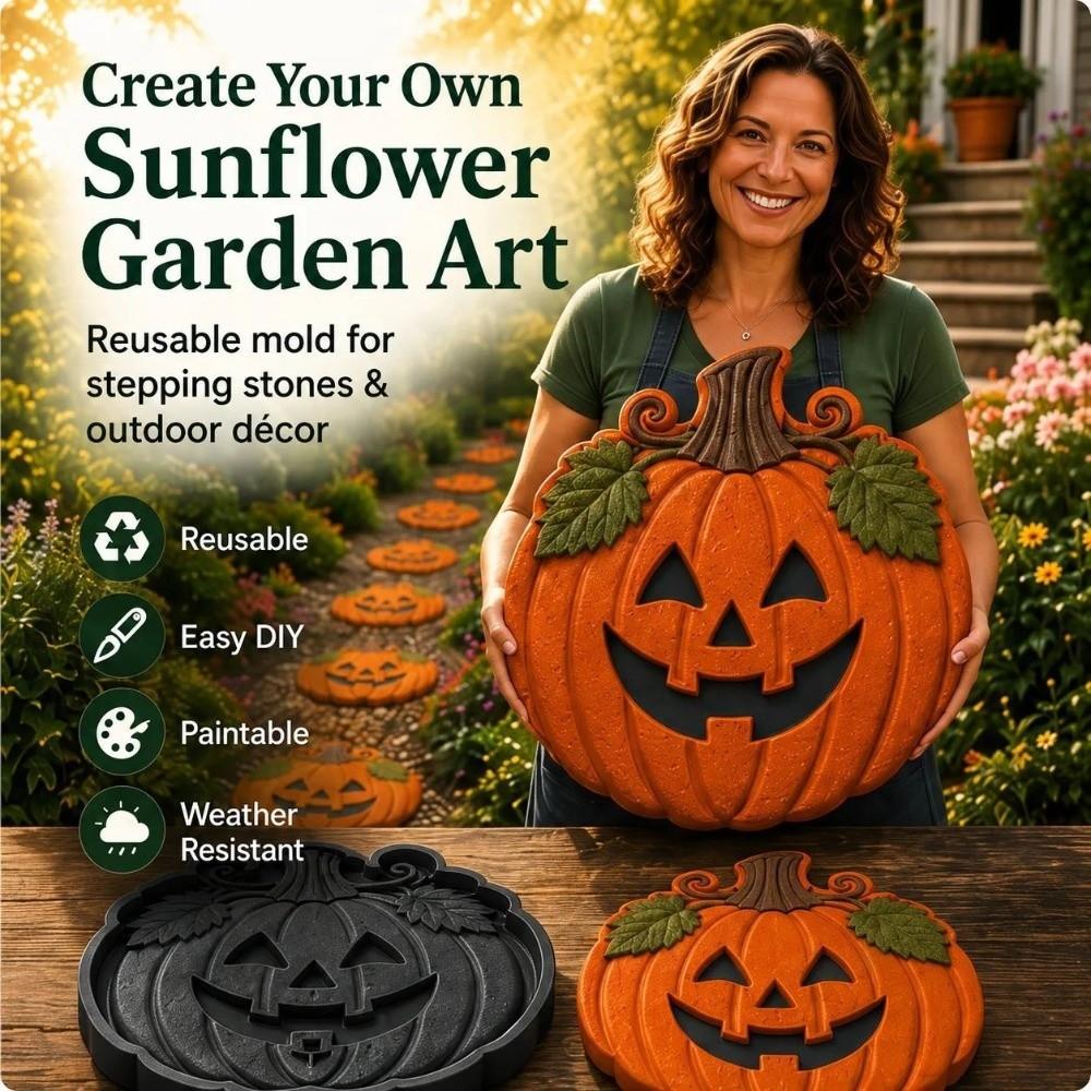 Reusable Halloween Concrete Mold Concrete Casting Path Paver Mold Halloween