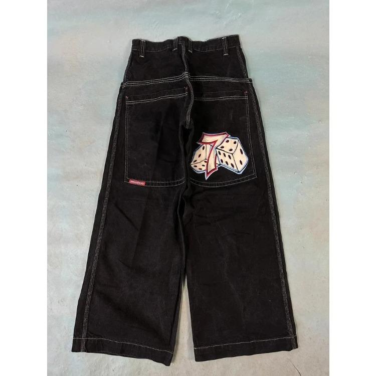 Y2K Baggy Jeans Men Vintage Embroidered High Quality Jeans Hip Hop Goth Streetwear Harajuku Men Women Casual Wide Leg Jeans New