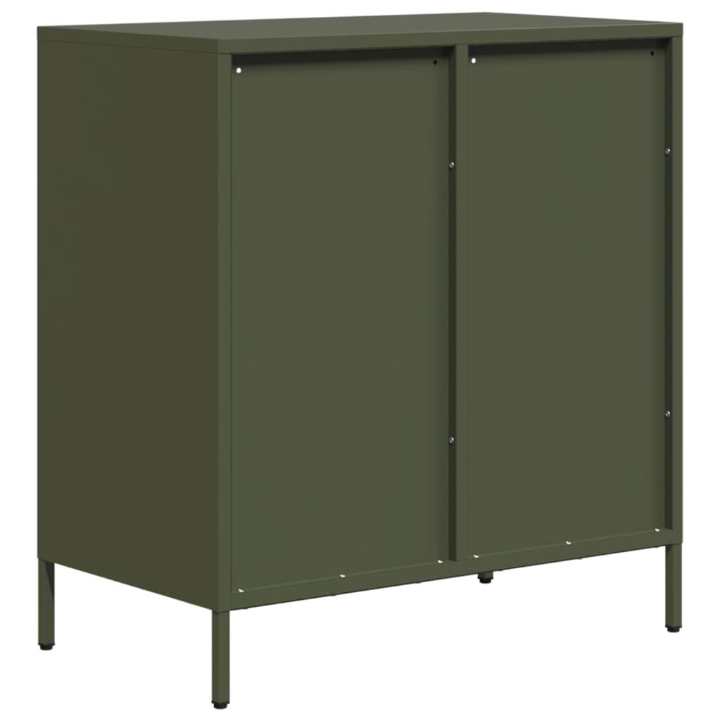 Sideboard Olive Green 68 X 39 X 73.5 Cm Cold Rolled Steel