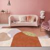 Pink Girl Bedroom Decor Square Carpet Luxury Nordic Carpets for Living Room Large Area Non-slip Cloakroom Rug Washable Floor Mat