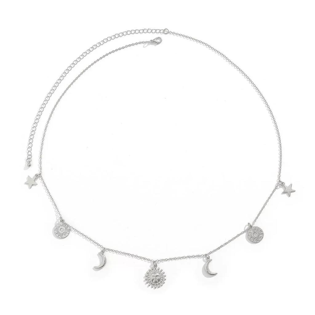 Urlaubsstil Seestern Muschel Fransen Taillenkette Damen, einfache Imitationsperle Fischschwanz Schildkröte Schmuck Damen