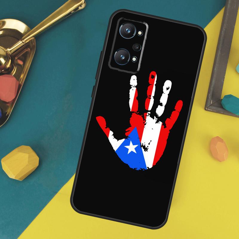 Puerto Rico Flag Case For Realme C53 C55 C67 C61 C75 C51 C21Y C25S GT 6 6T 5 GT7 Pro 10 11 12 13 14 Pro Plus