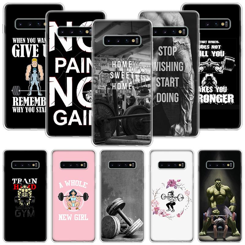 Bodybuilding Gym Fitness Phone Case For Samsung Galaxy S26 S25 Edge S24 S23 FE S22 Ultra S21 Plus S20 + Fundas Cover Coque Galax
