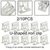Metal Retainer Clip - Dashboard Fixing Buckle for DVD/CD Panel, Universal Car Interior Trim Fastener w/Tool-Free Install (10PCS)