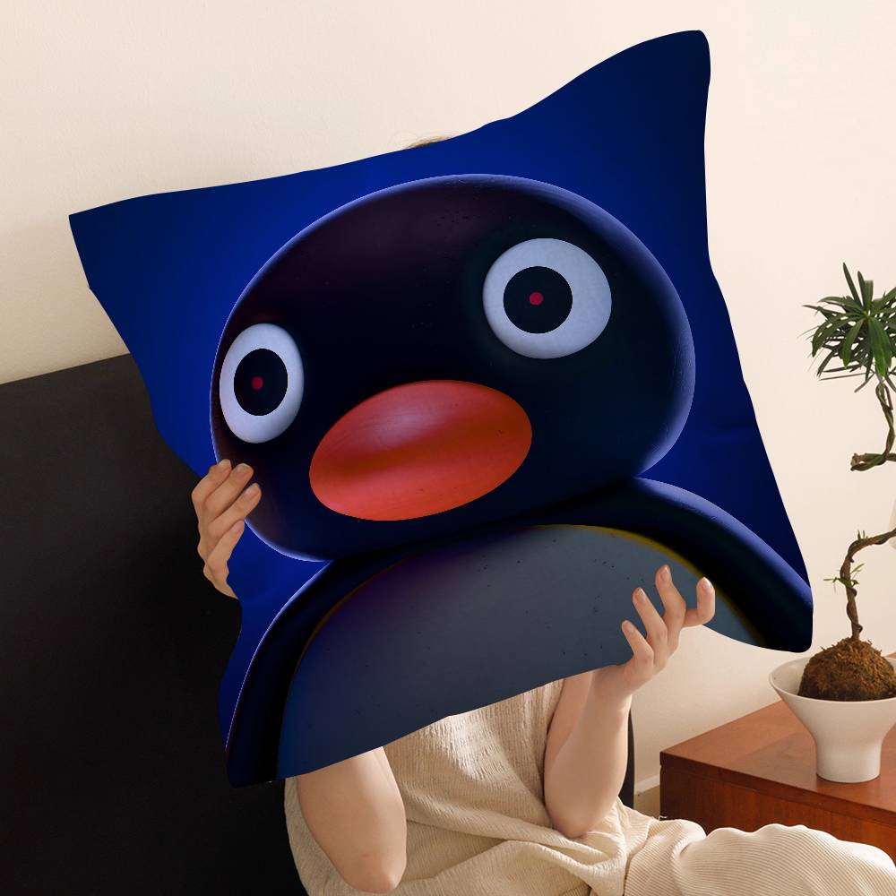 Cartoon Cute Pingu Penguin Anime Pillow Cover Design cushion Cover decor Holiday Decorati