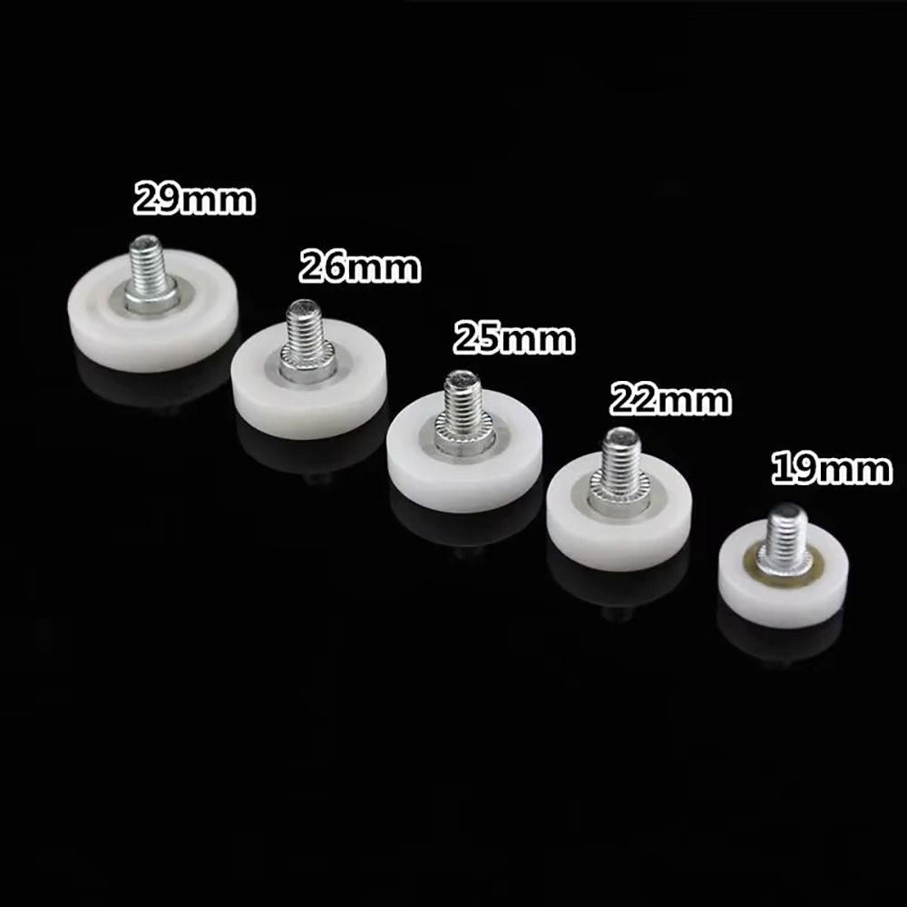 1Pcs With Screw Cabinet Moving Wheel Flat Sliding Door Roller Drawer Bearing Pulley  Furniture