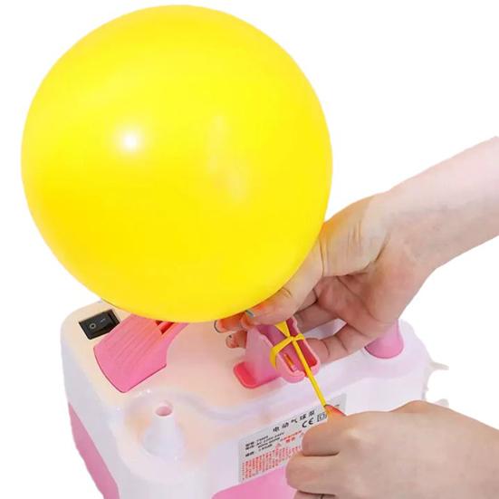 Electric Balloon Pump Portable Automatic Dual Nozzle 110V 600W Balloon Inflator Birthday Gender Reveal Baby Shower Balloons Party Supplies