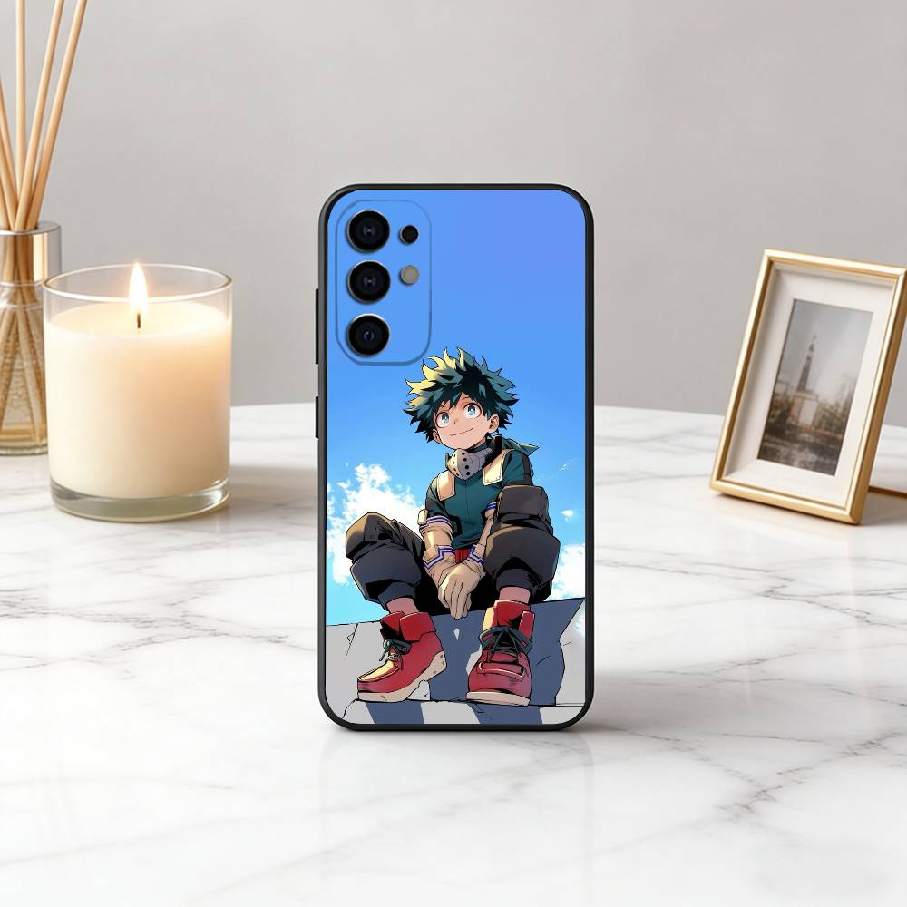 l-lzuku Boy Hero D-Deku M-Midoriya-ES Phone Case For Samsung S25,S24,S21,S22,S23,S30,Ultra,S20,Plus,Fe,Lite,Note,10,Black Cover