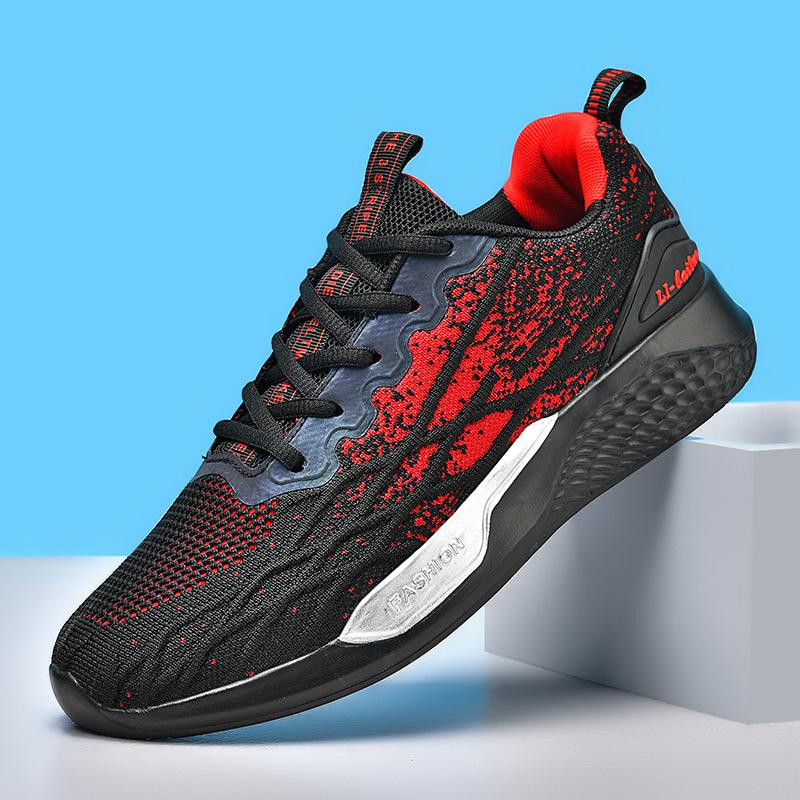 Spring popular men's shoes fly-woven mesh men's shoes trendy shoes ultra-light fashion casual shoes sports shoes running shoes men