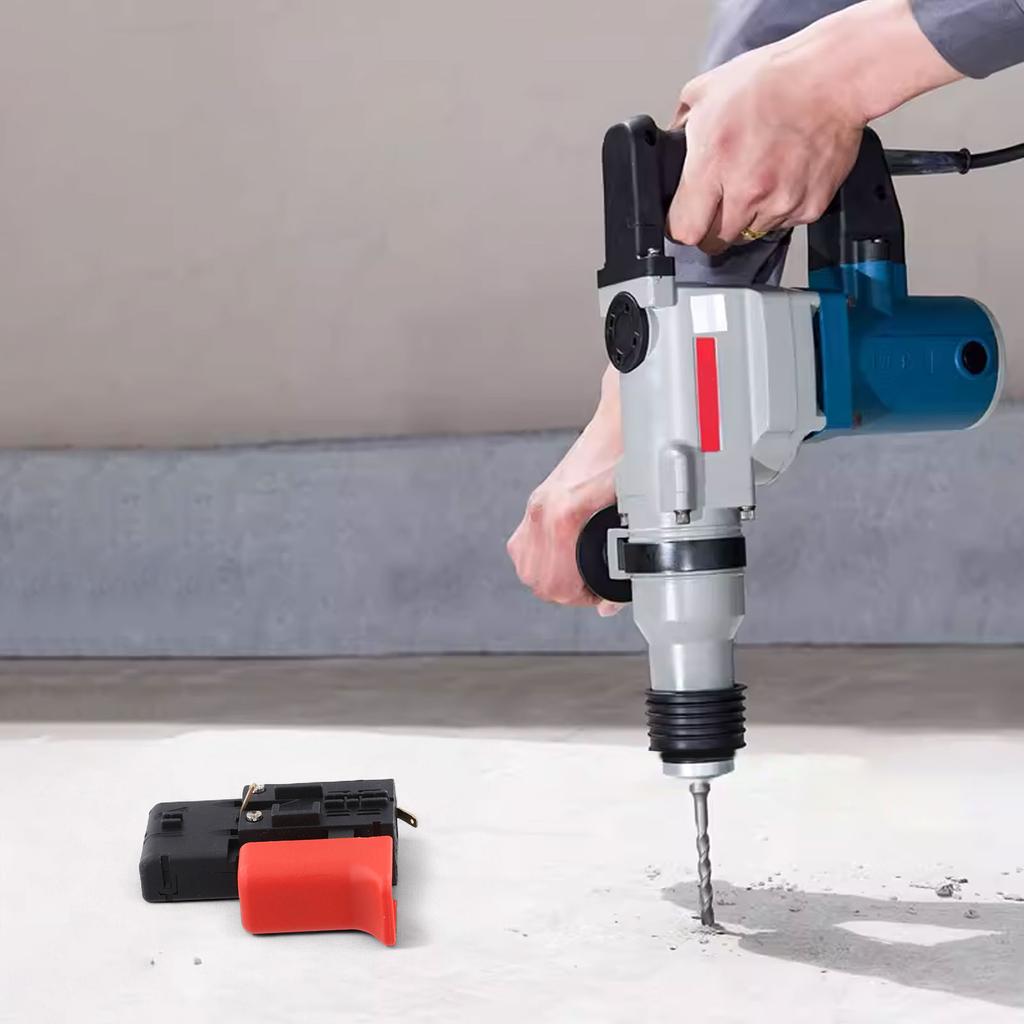 Power Tools Speed Control Switch Lightweight Momentary Contact Lock Replacement Parts For GSB13RE GSB16RE New Practical