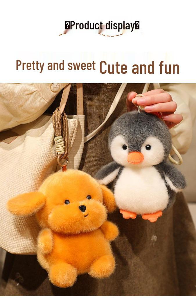 Siamese Cat, Penguin, Chicken, Sheep & Pig Plush Doll Desk Companions
