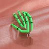 Harajuku Gothic Skull Hand Bone Hair Clip - Bloody Skull Grip