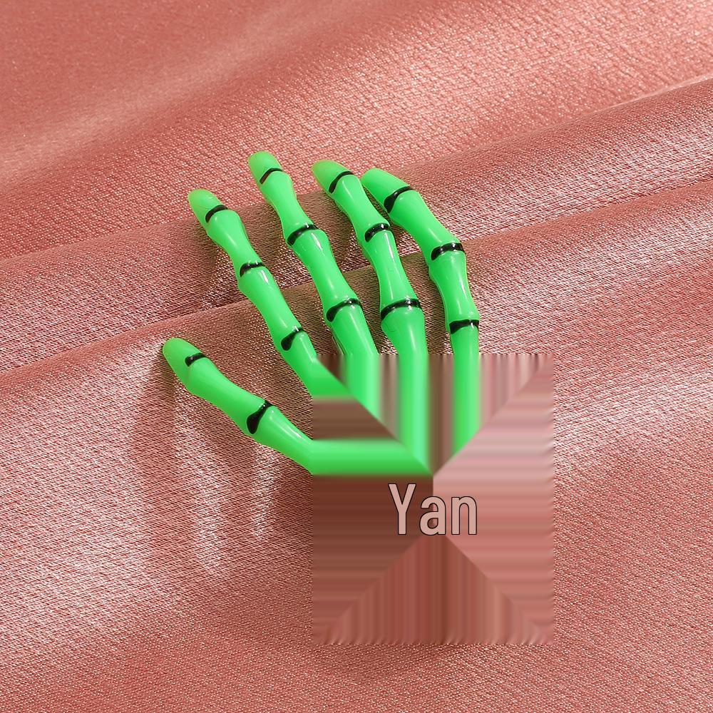 Harajuku Gothic Skull Hand Bone Hair Clip - Bloody Skull Grip