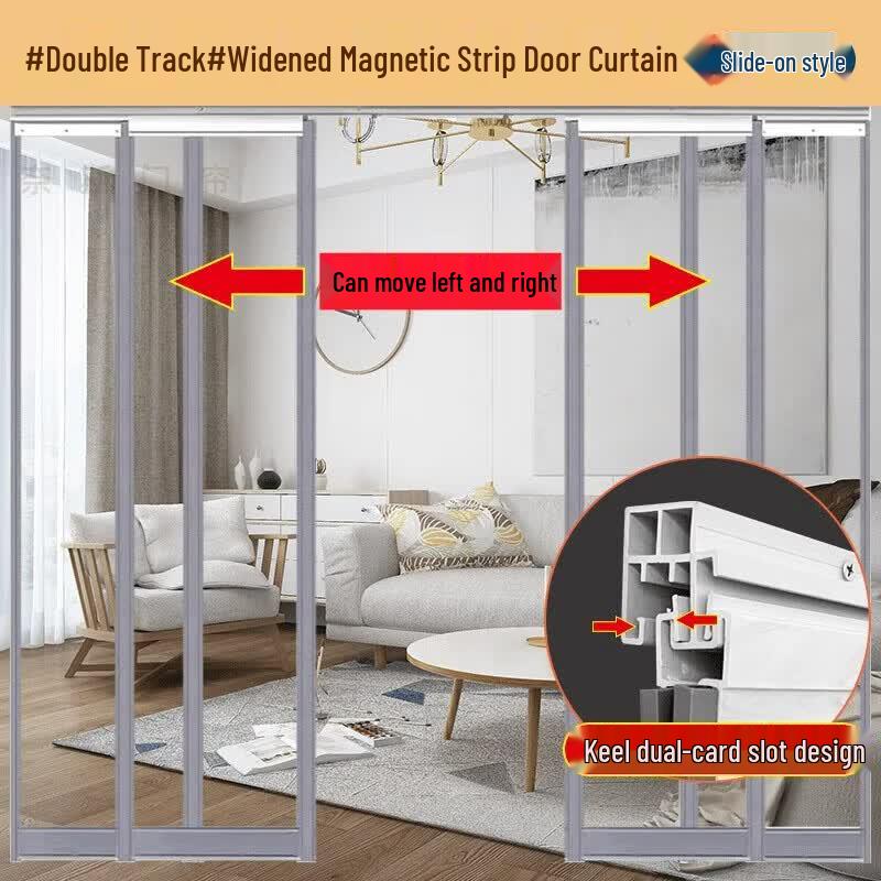Picheng Sliding Folding Transparent PVC Partition Curtain