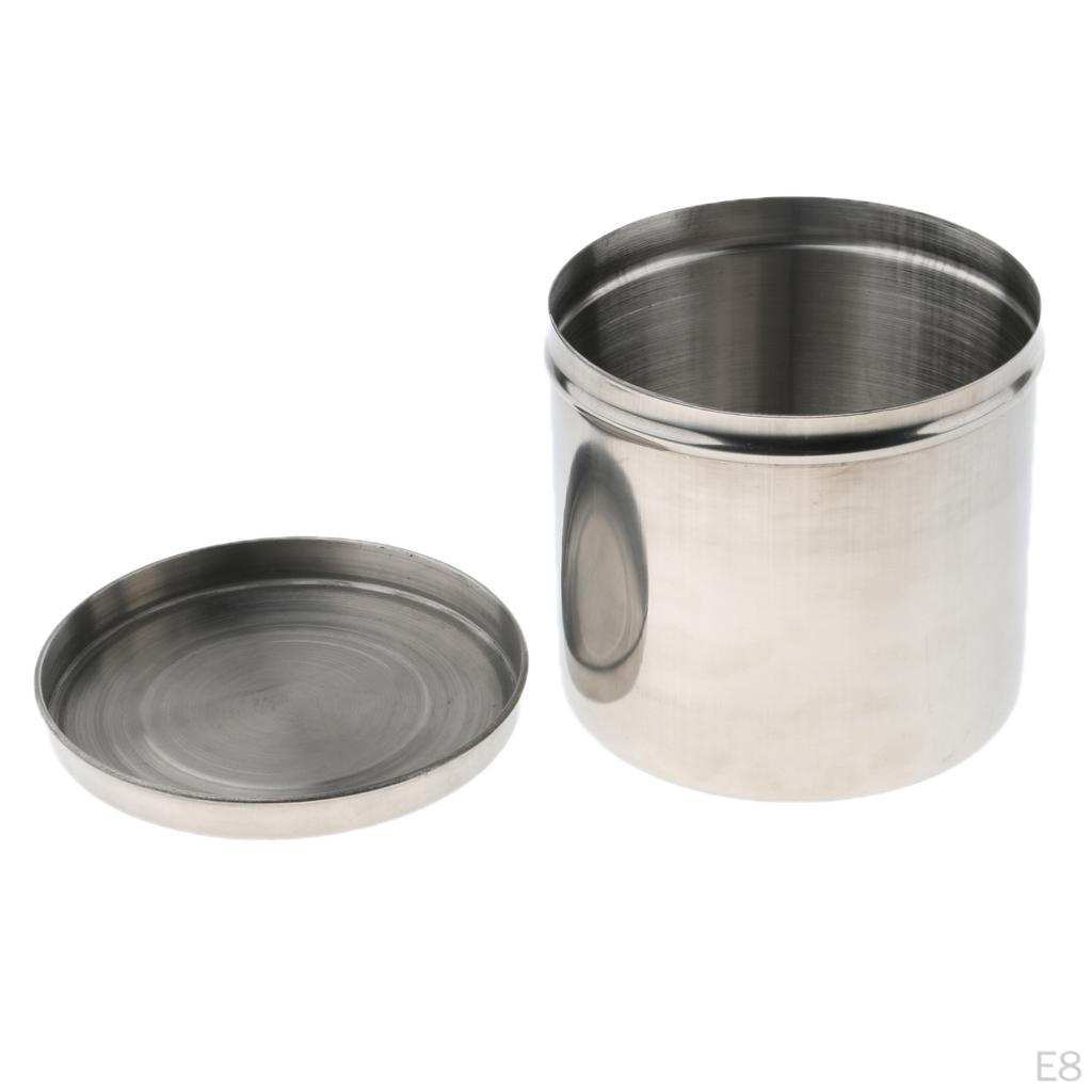 Sterile Behälter aus Edelstahl mit Deckel 8/9/10 / 12cm