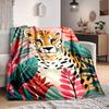 1pc Cheetah Print Blanket - Perfect Gift for Birthdays, Christmas & Halloween- Soft, Warm & Versatile Yy250909152