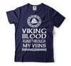 Mens Viking T-Shirt Viking Blood Shirt Nordic DNA Shirt Norse Heritage Tee